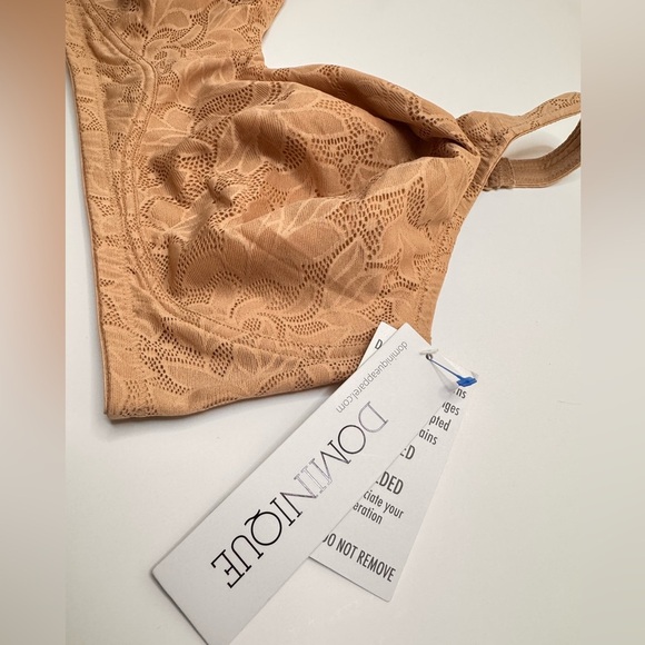 Dominique Nude Lace Wireless Bra 40DD/E - Picture 4 of 5